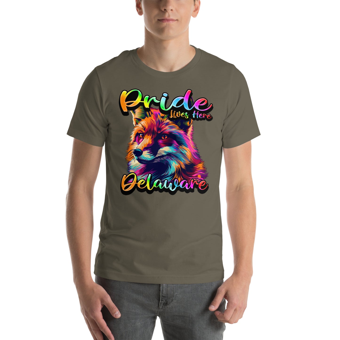 Delaware State Animal - Pride Lives Here Design Unisex t-shirt - The Dude Abides - T-Shirt - Birthday Gift - boyfriend - Celebrating diversity and inclusivity through pride-themed products