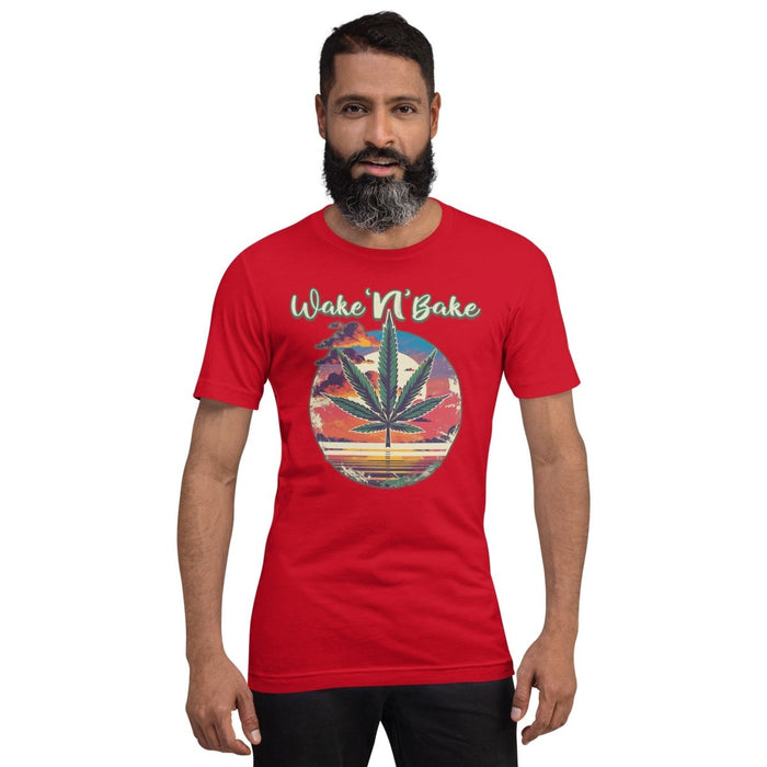 Wake 'N'Bake Design Unisex t-shirt - The Dude Abides - T-Shirt - Cannabis culture - Cannabis enthusiasts - Cannabis lifestyle