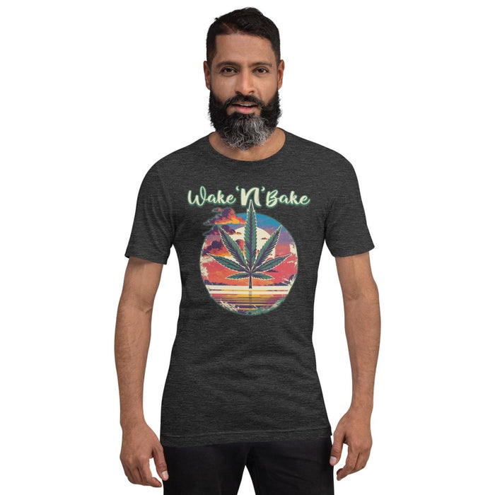 Wake 'N'Bake Design Unisex t-shirt - The Dude Abides - T-Shirt - Cannabis culture - Cannabis enthusiasts - Cannabis lifestyle