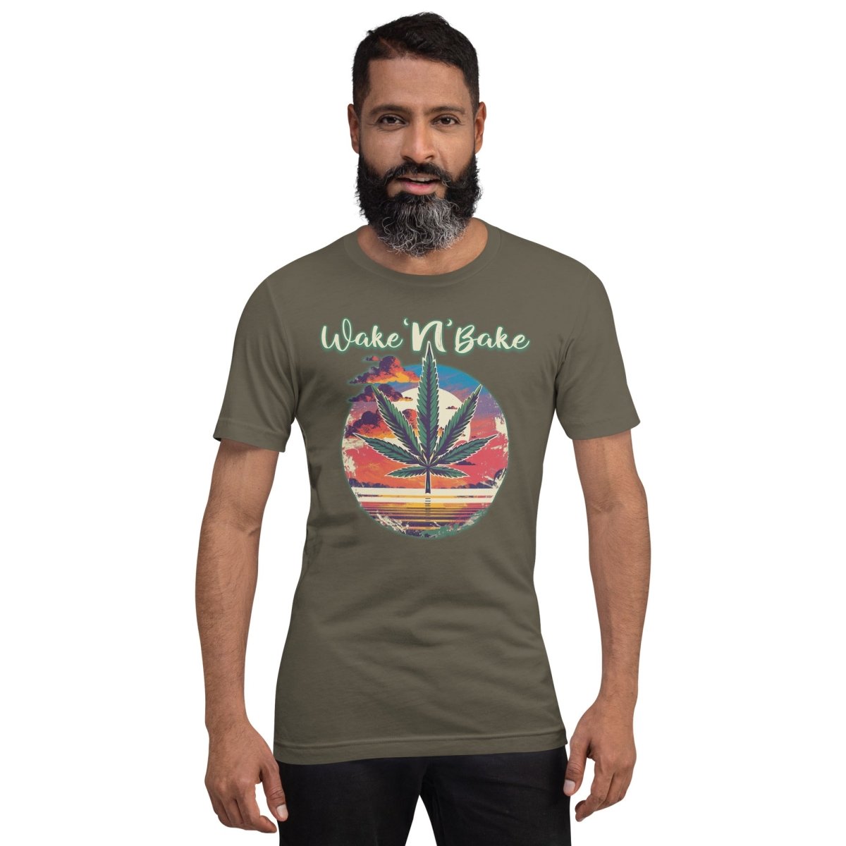 Wake 'N'Bake Design Unisex t-shirt - The Dude Abides - T-Shirt - Cannabis culture - Cannabis enthusiasts - Cannabis lifestyle