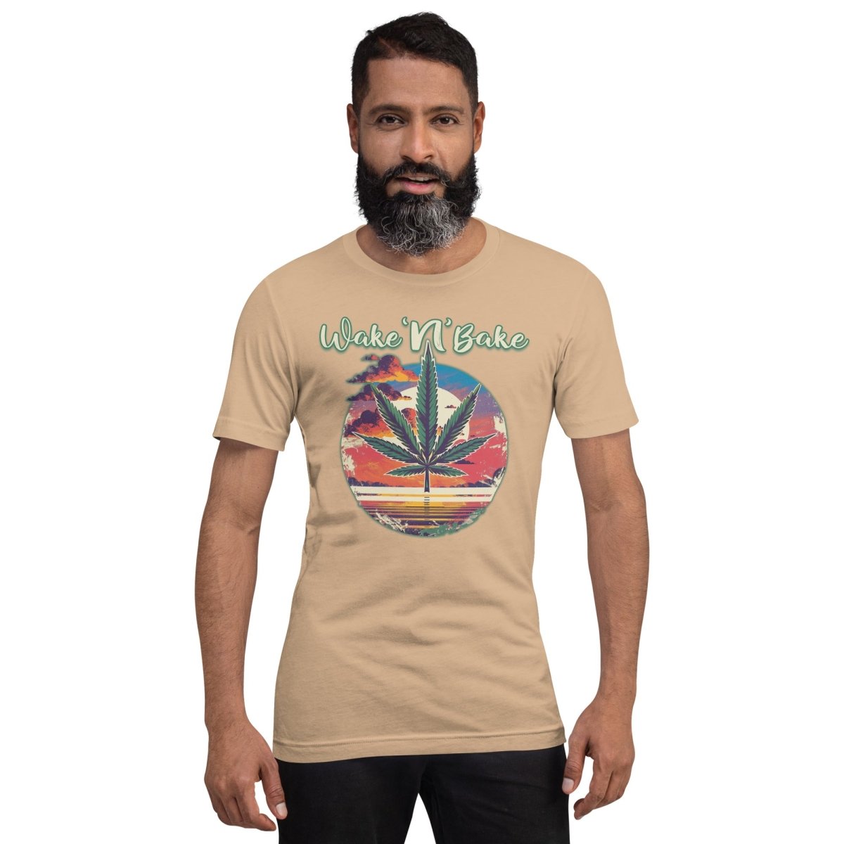 Wake 'N'Bake Design Unisex t-shirt - The Dude Abides - T-Shirt - Cannabis culture - Cannabis enthusiasts - Cannabis lifestyle