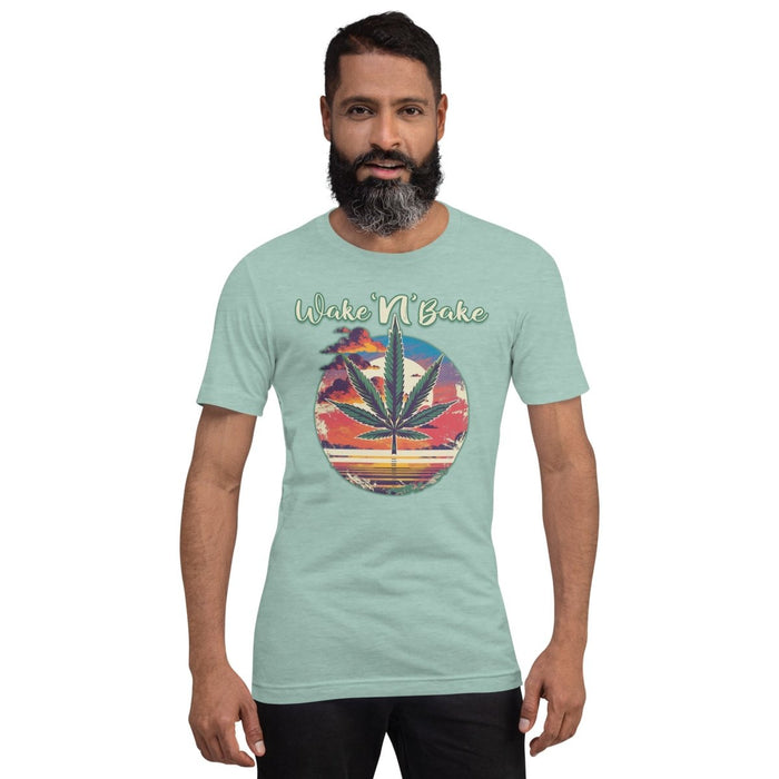 Wake 'N'Bake Design Unisex t-shirt - The Dude Abides - T-Shirt - Cannabis culture - Cannabis enthusiasts - Cannabis lifestyle