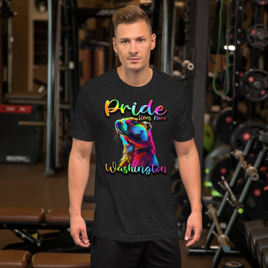 Washington State Animal - Pride Lives Here Design Unisex t-shirt - The Dude Abides - T-Shirt - abide - animals - Birthday Gift