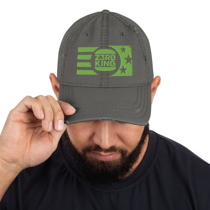Z3R0 KING Distressed Dad Hat - The Dude Abides® - Resist - Wopr - 