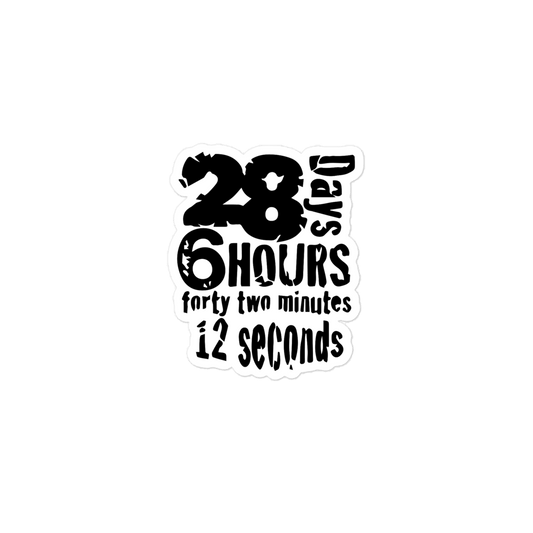 28 Days 6 Hours 42 Minutes 12 Seconds Bubble-free stickers - The Dude Abides - Sticker - Darko - Donnie - horror