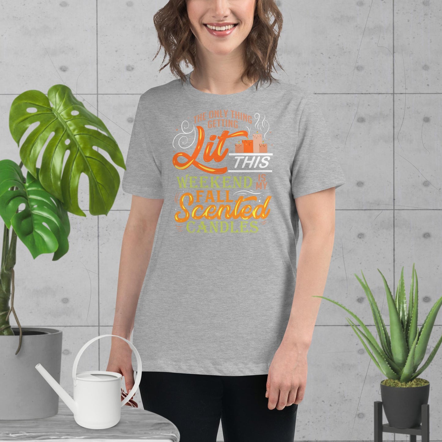 Getting Lit Like Candle Fall Design - The Dude Abides - T-shirt - clever - design - drinking