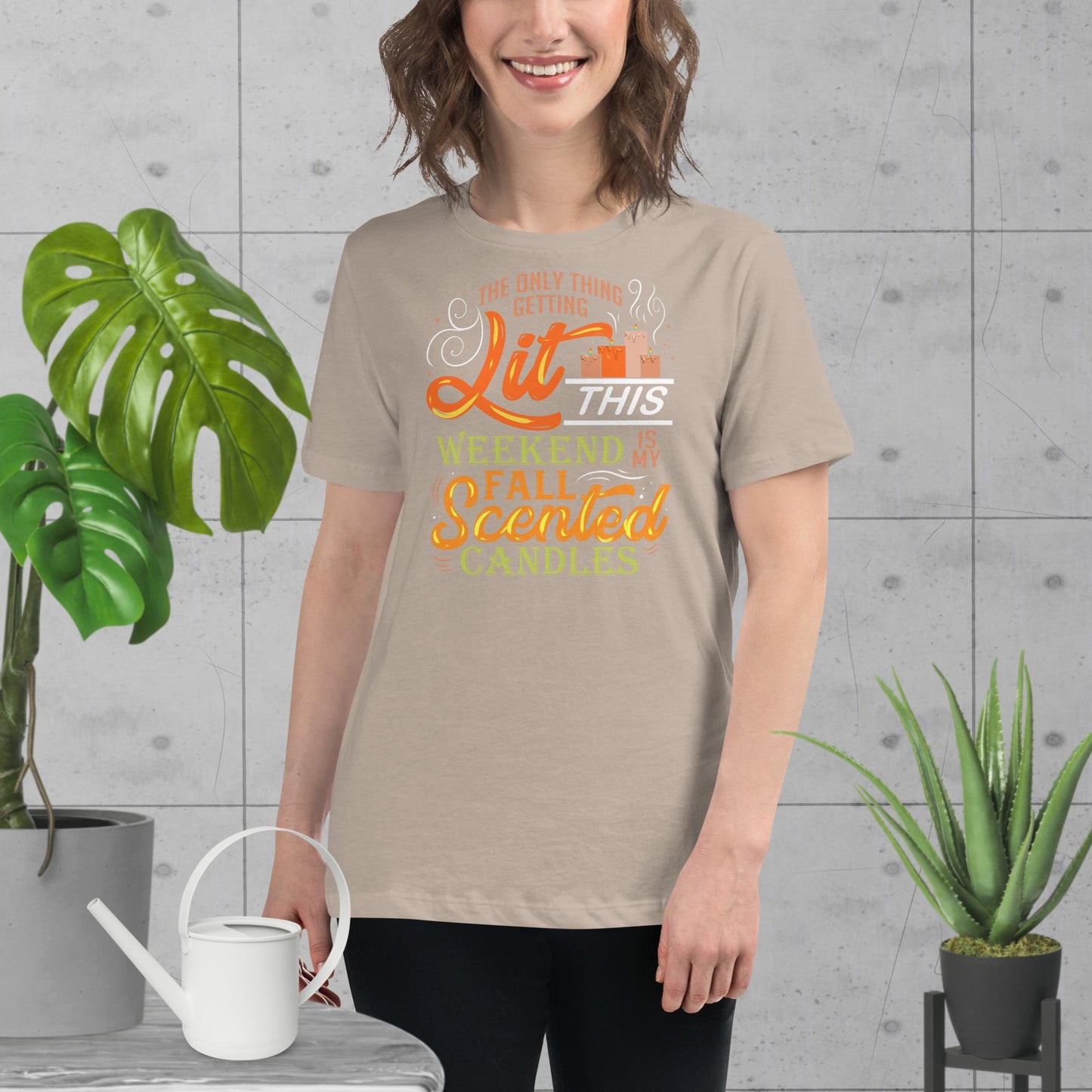 Getting Lit Like Candle Fall Design - The Dude Abides - T-shirt - clever - design - drinking