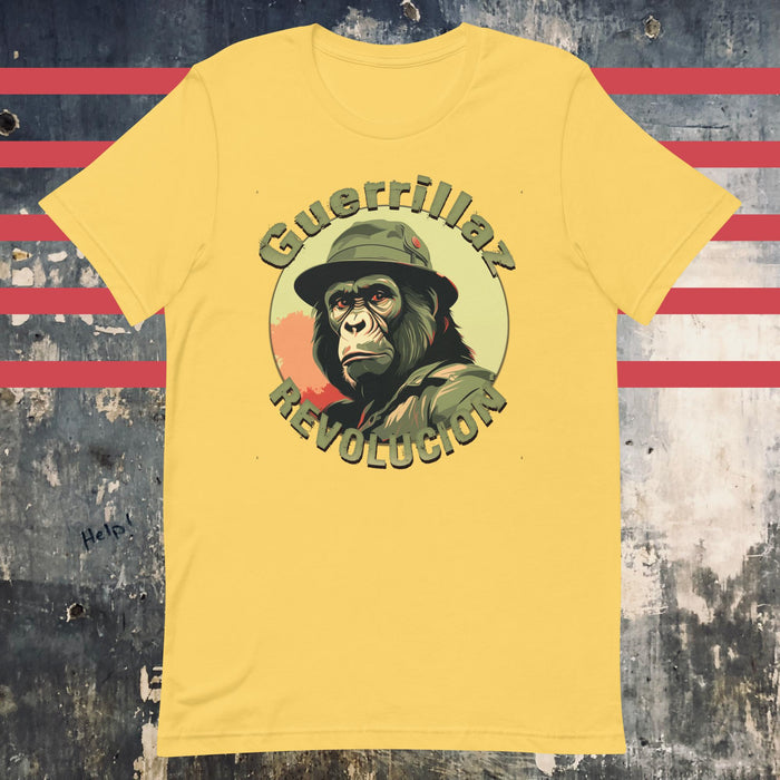 Guerrillaz Revolucion #4: Embrace the Revolution for Change Unisex t-shirt - The Dude Abides - T-shirt - activism