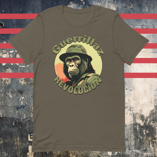 Guerrillaz Revolucion #4: Embrace the Revolution for Change Unisex t-shirt - The Dude Abides - T-shirt - activism