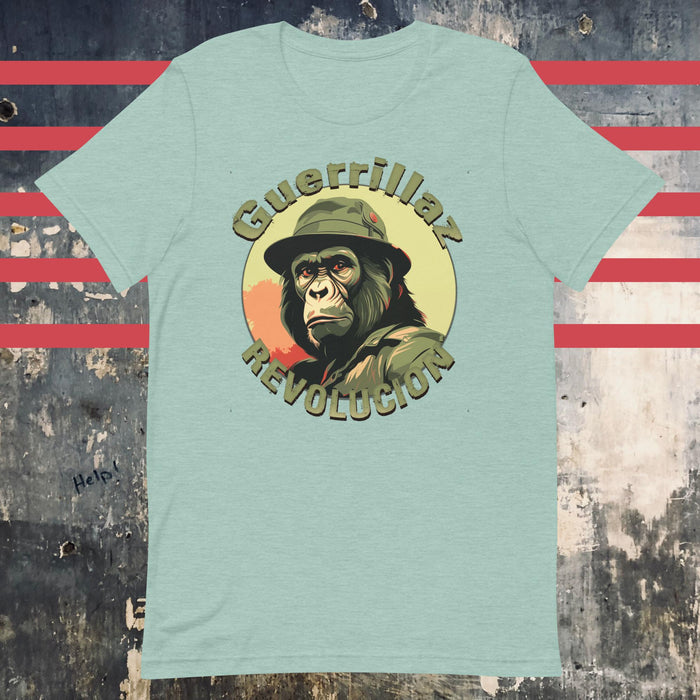 Guerrillaz Revolucion #4: Embrace the Revolution for Change Unisex t-shirt - The Dude Abides - T-shirt - activism