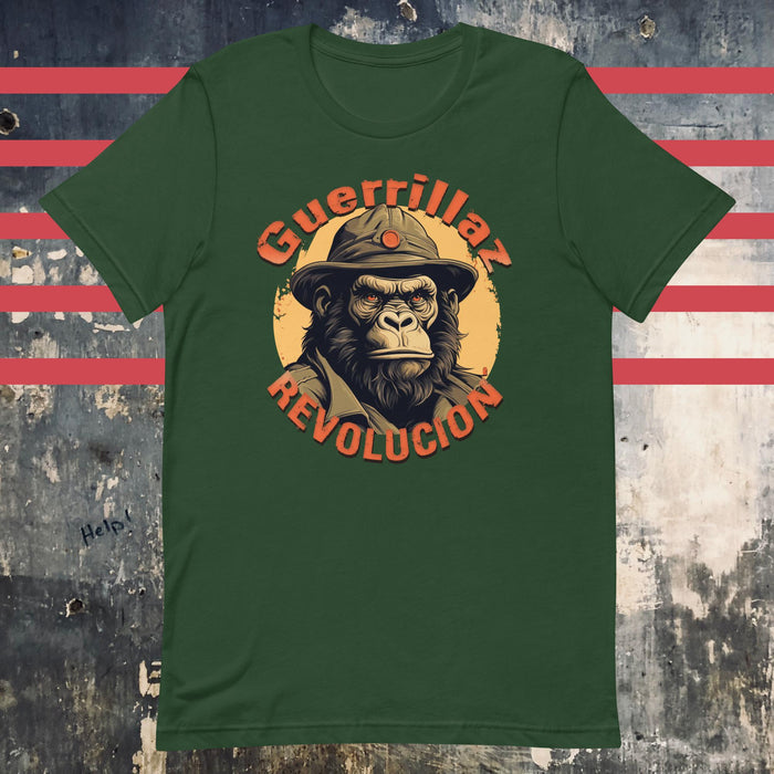 Guerrillaz Revolucion #6: Embrace the Revolution for Change Unisex t-shirt - The Dude Abides - abide - activism - Forest