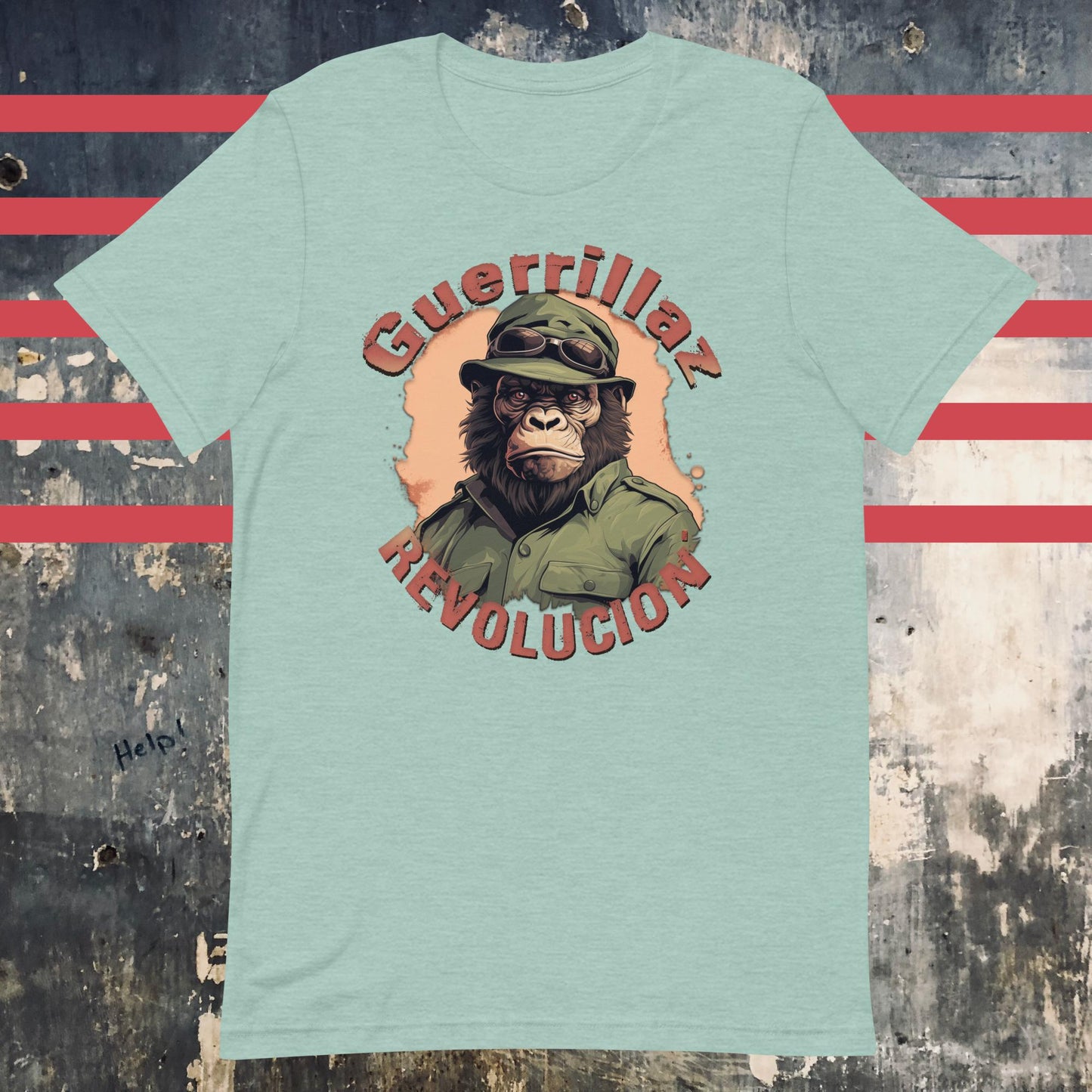 Guerrillaz Revolucion #7: Embrace the Revolution for Change Unisex t-shirt - The Dude Abides - T-shirt - activism