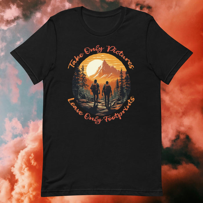 Hiking - Take only pictures, leave only footprints - The Dude Abides - T-shirt - Backpacking essentials - Camping gear