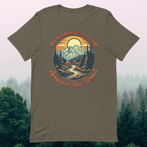 Hiking - The Wilderness Is Calling Answer The Trail - The Dude Abides - T-shirt - backpacking - Backpacking essentials