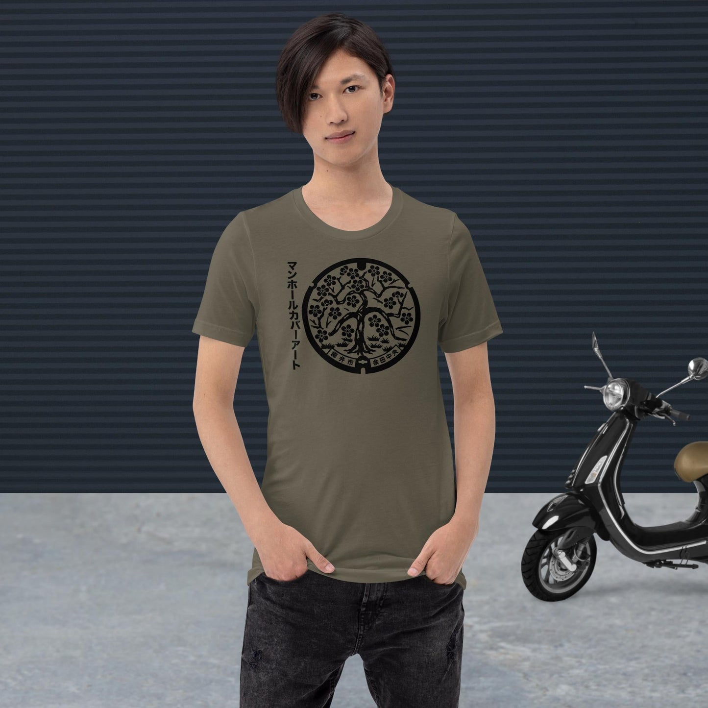 Japanese Manhole Cover Art Design - The Dude Abides - T-shirt - art - clever - design