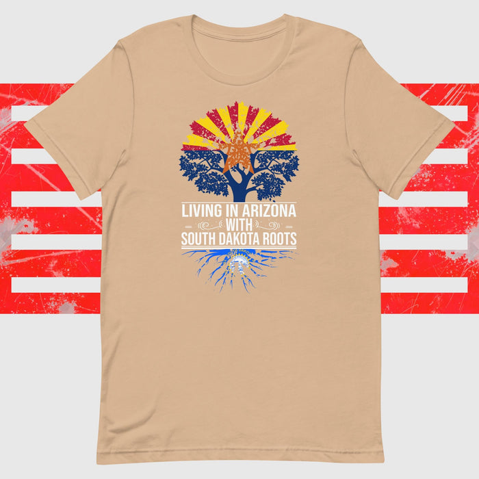 Living In Arizona With South Dakota Roots - The Dude Abides - T-shirt - Arizona - clever - design