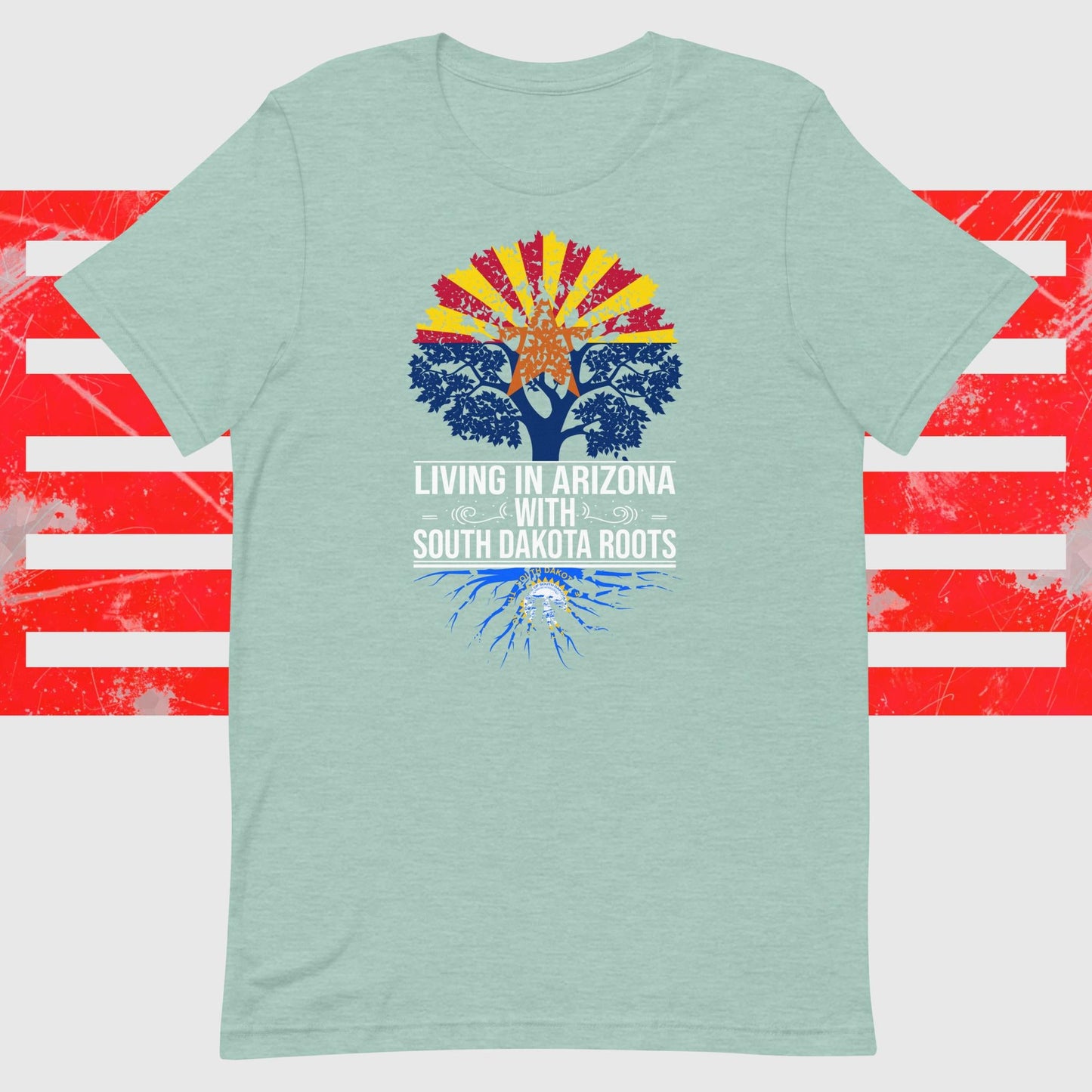 Living In Arizona With South Dakota Roots - The Dude Abides - T-shirt - Arizona - clever - design