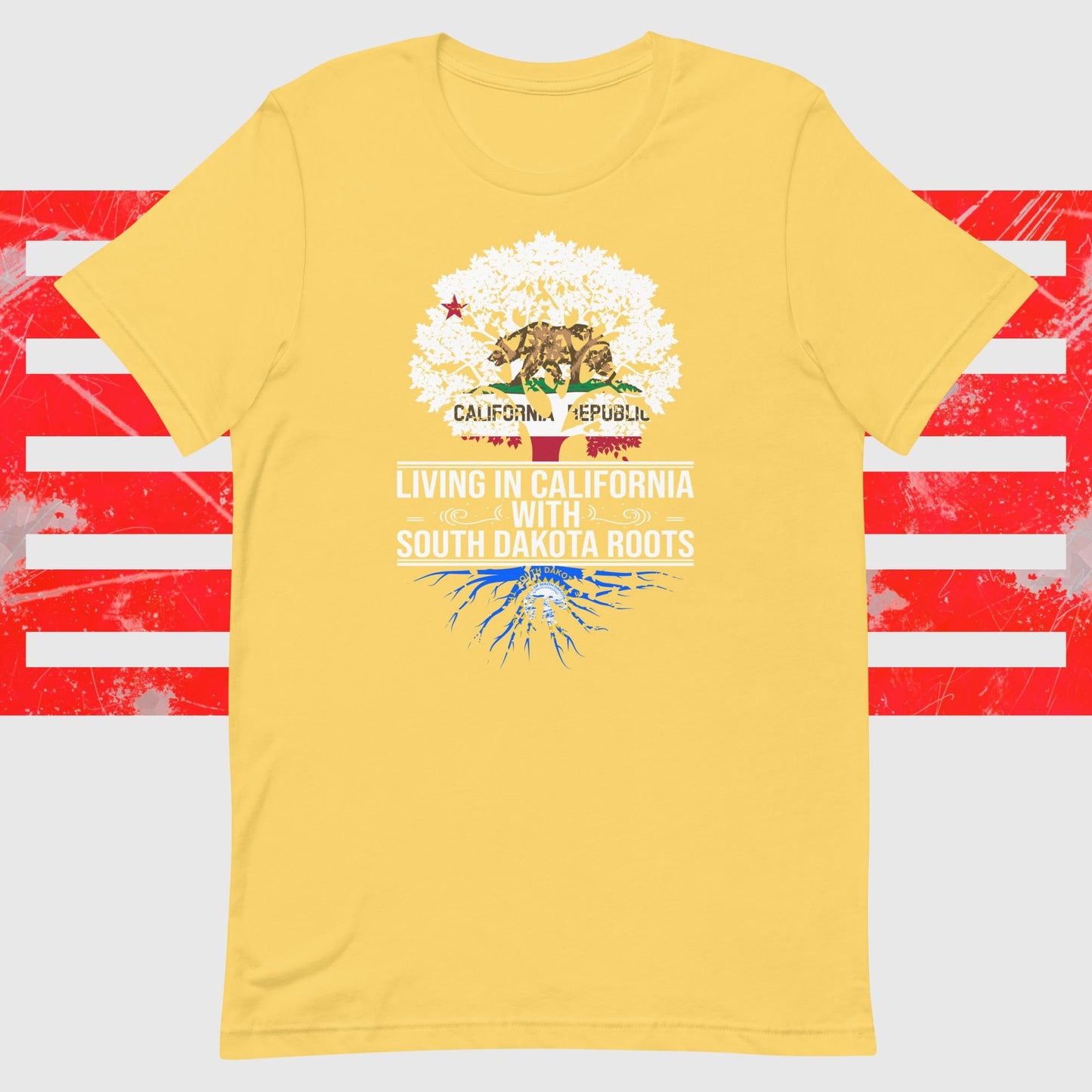 Living In California With South Dakota Roots - The Dude Abides - T-shirt - california - clever - design