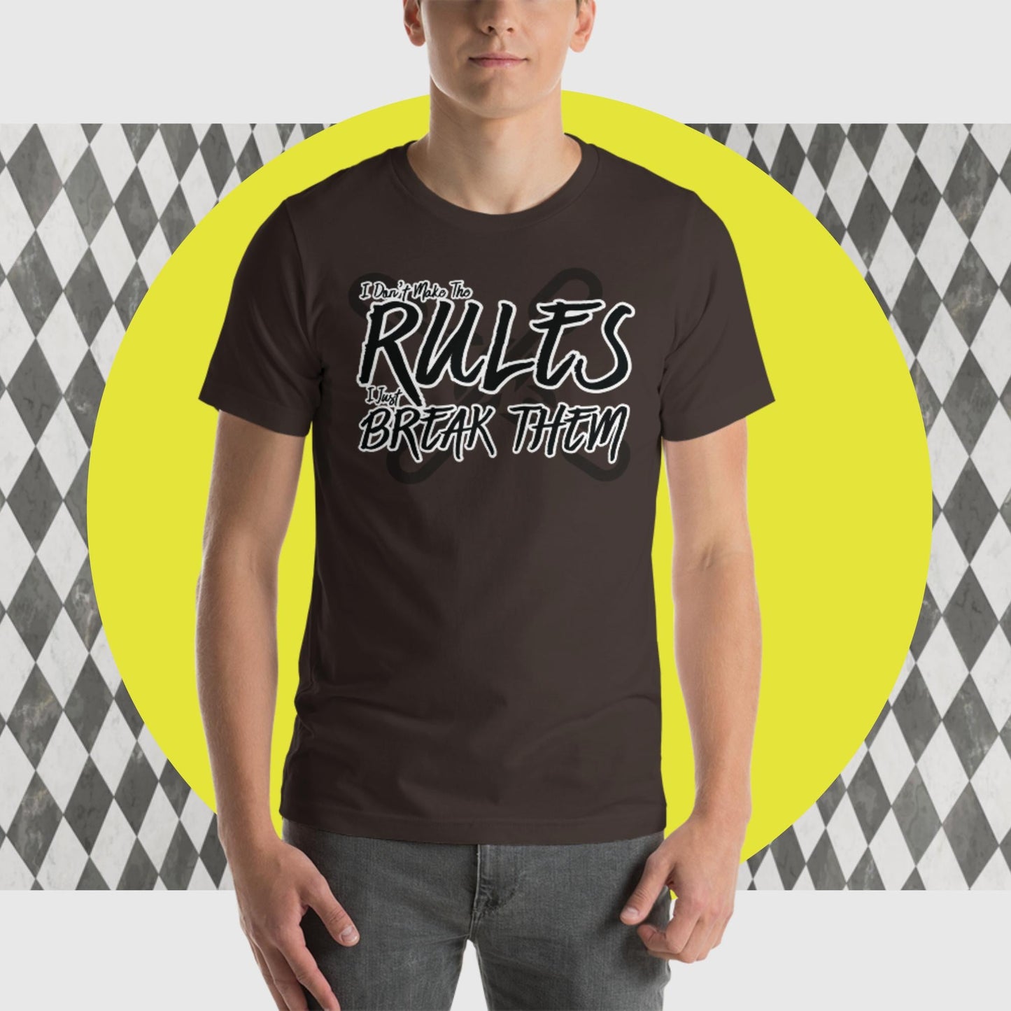 Rule Breaker Design - The Dude Abides - T-shirt - break rules - broken - clever