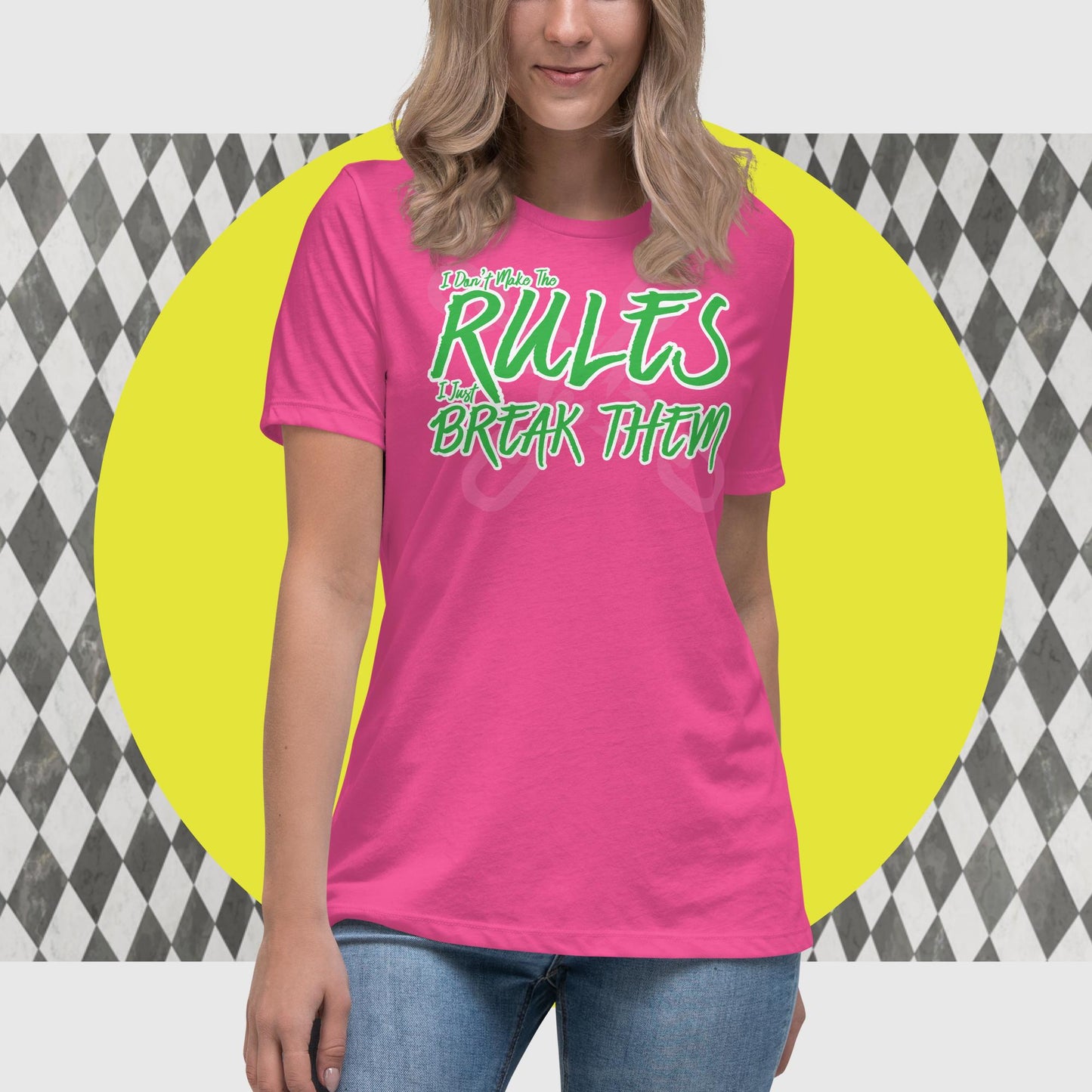 Rule Breaker Design for Women - The Dude Abides - T-shirt - break rules - clever - design