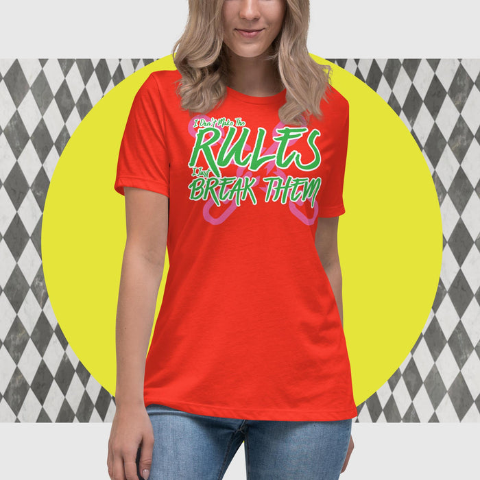 Rule Breaker Design for Women - The Dude Abides - T-shirt - break rules - clever - design