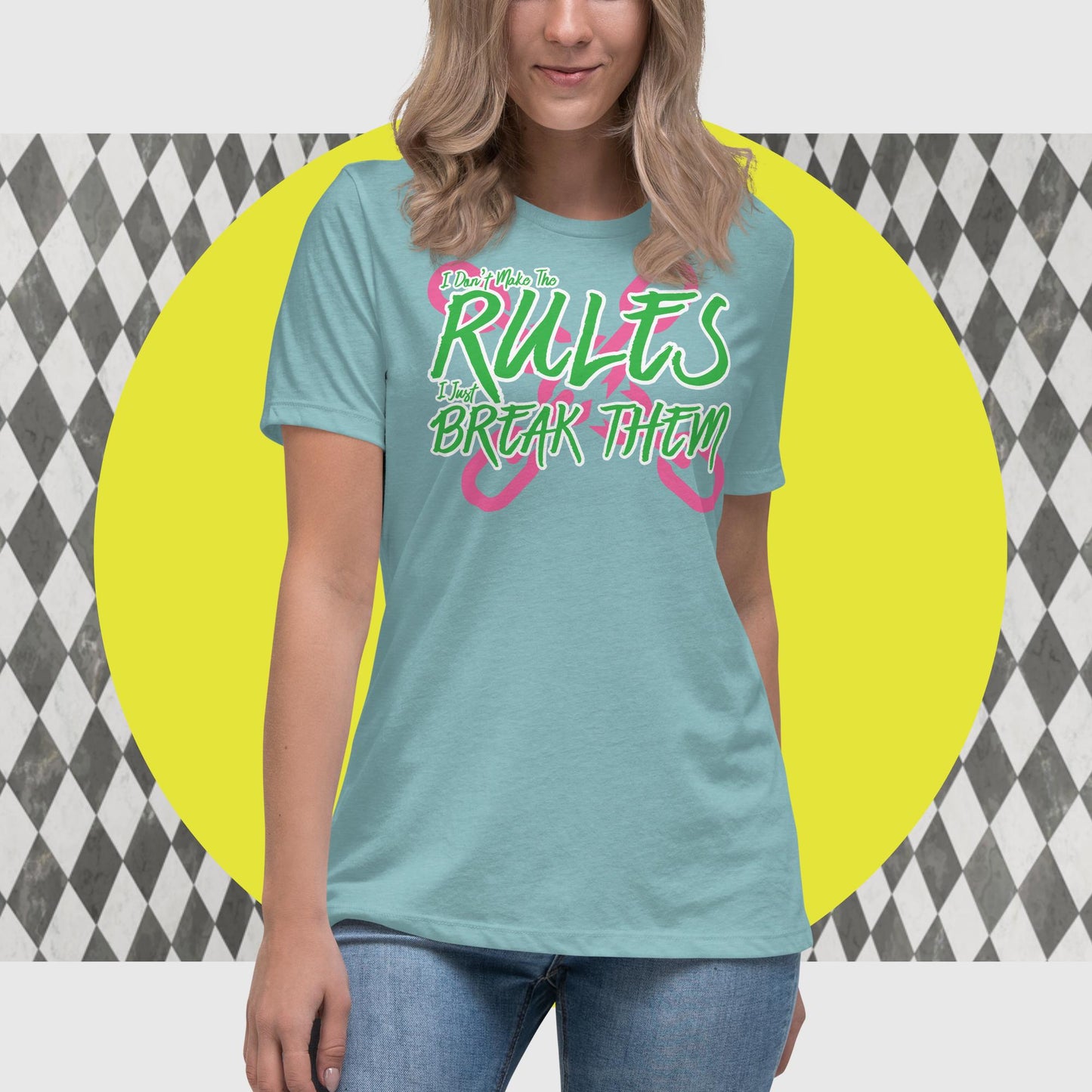 Rule Breaker Design for Women - The Dude Abides - T-shirt - break rules - clever - design