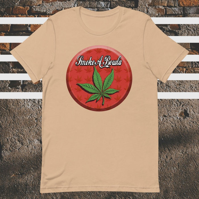 Smoke A Bowla Parody Pot Leaf Unisex t-shirt - The Dude Abides - T-shirt - cannabis - cannabis clothing - chill