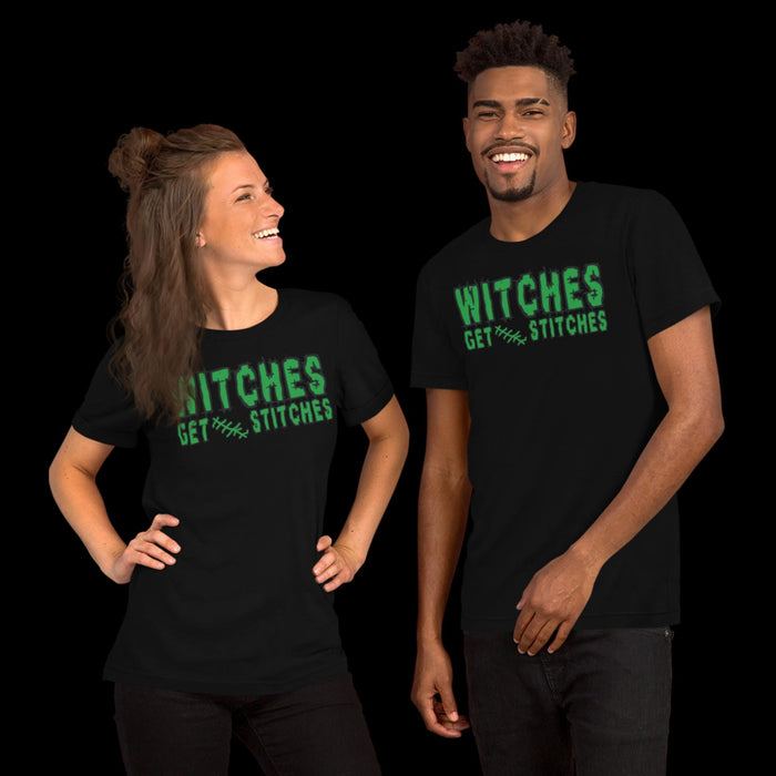 Witches Get Stitches - The Dude Abides - T-shirt - clever - design - funny