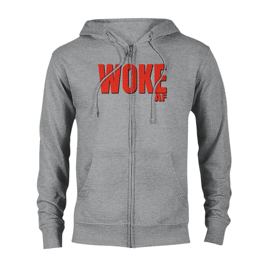 WOKE AF Design Classic Unisex Zip Hoodie - The Dude Abides - Hoody - design - get woke - woke