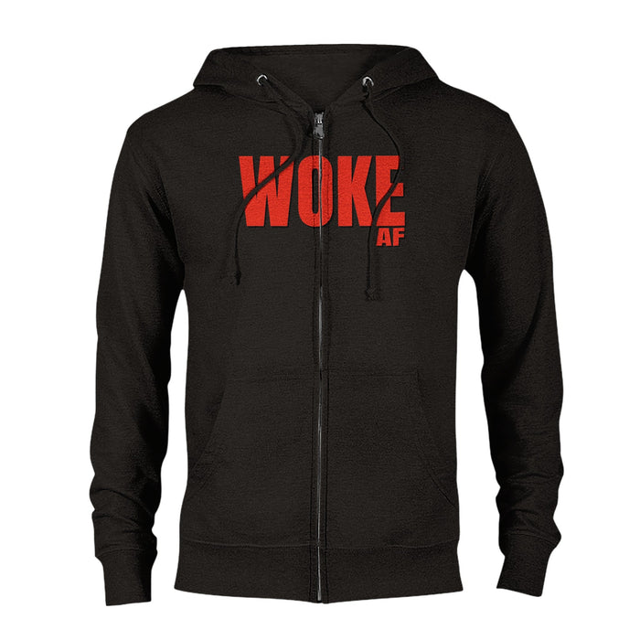 WOKE AF Design Classic Unisex Zip Hoodie - The Dude Abides - Hoody - design - get woke - woke